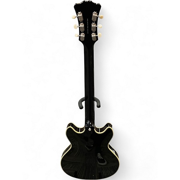 Used D'Angelico Excel Mini DC Tour Black Hollow Body Electric Guitar