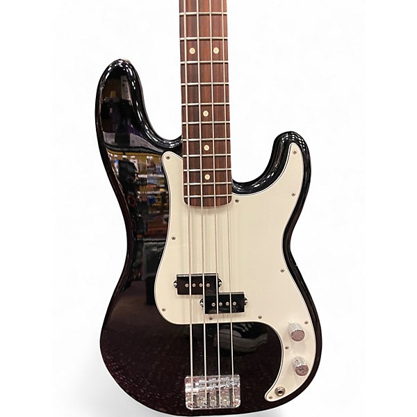 Used Fender Standard Precision Bass Black Electric Bass Guitar