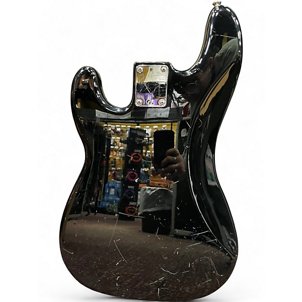 Used Fender Standard Precision Bass Black Electric Bass Guitar