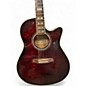 Used Ibanez AEF37E Trans Red Acoustic Electric Guitar