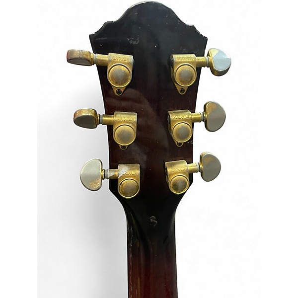 Used Ibanez AEF37E Trans Red Acoustic Electric Guitar