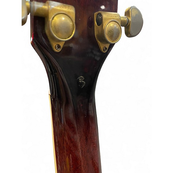 Used Ibanez AEF37E Trans Red Acoustic Electric Guitar