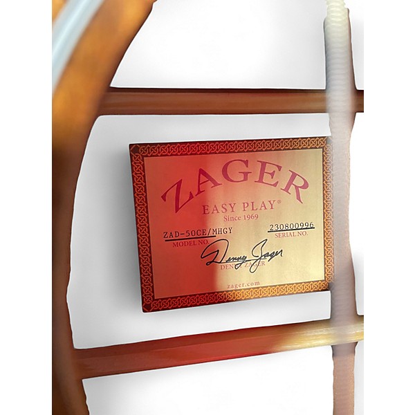 Used Zager ZAD-50CE Mahogany Acoustic Electric Guitar