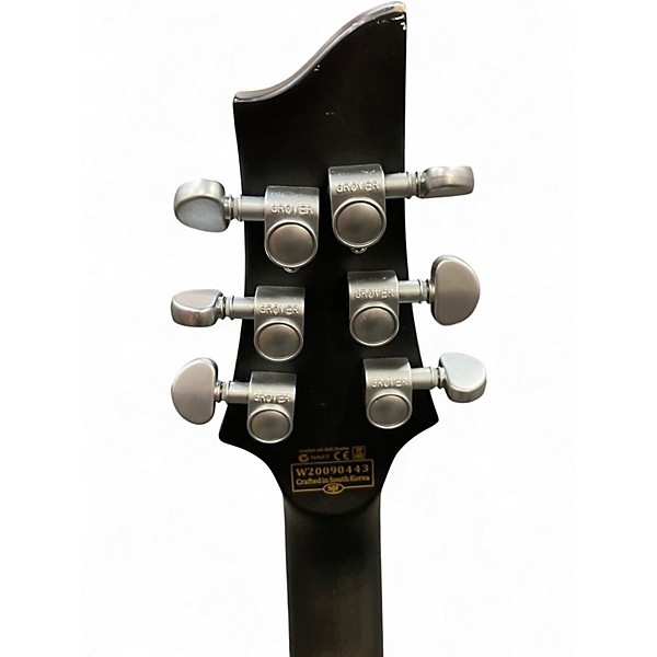 Used Schecter Guitar Research C1 Platinum Trans Black Solid Body Electric Guitar