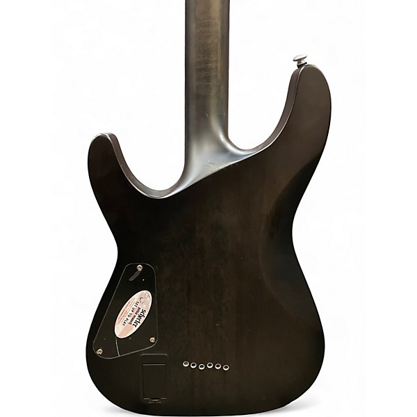 Used Schecter Guitar Research C1 Platinum Trans Black Solid Body Electric Guitar