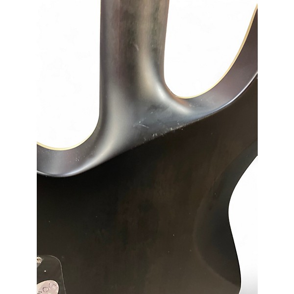 Used Schecter Guitar Research C1 Platinum Trans Black Solid Body Electric Guitar