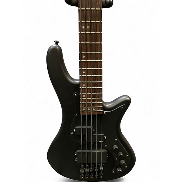 Used Schecter Guitar Research STEALTH 5 Black Electric Bass Guitar