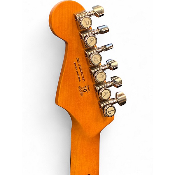 Used 2024 Fender American Ultra II Stratocaster HSS Texas Tea Solid Body Electric Guitar