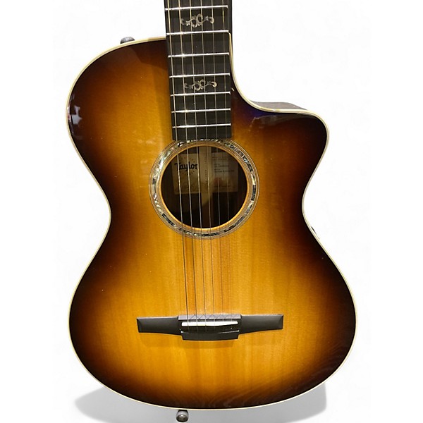 Used Taylor 412ce nr sunburst Classical Acoustic Electric Guitar