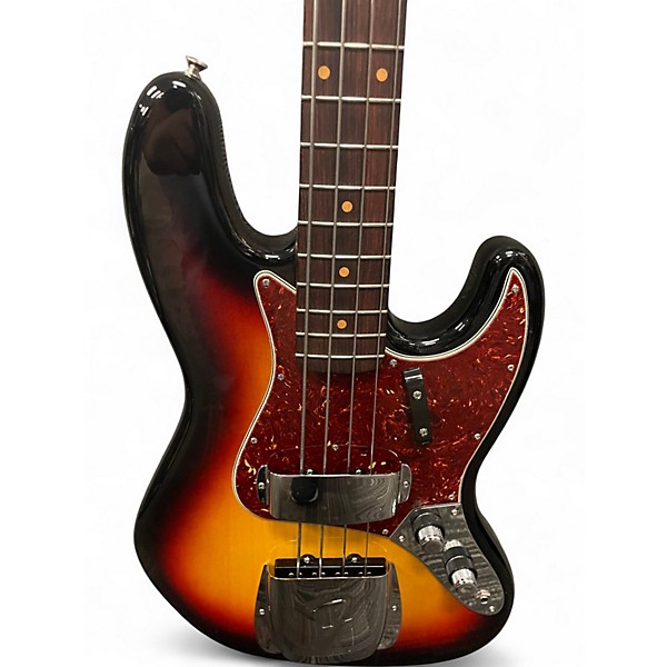 Used 2025 Fender 1961 Custom Shop Jazz Bass NOS 3 Tone Sunburst Electric Bass Guitar