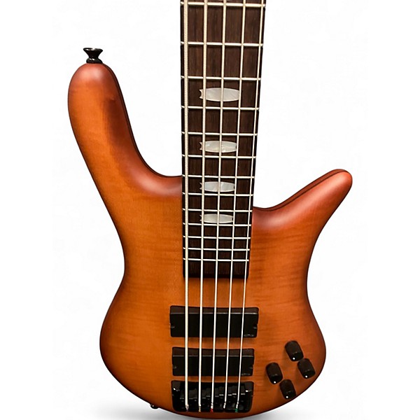 Used Spector Euro 5LX Natural Sunburst Electric Bass Guitar