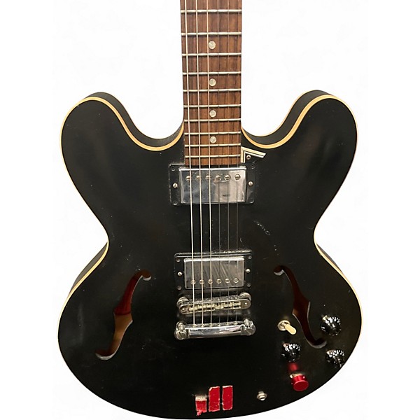 Used Gibson ES335 Satin Black Hollow Body Electric Guitar