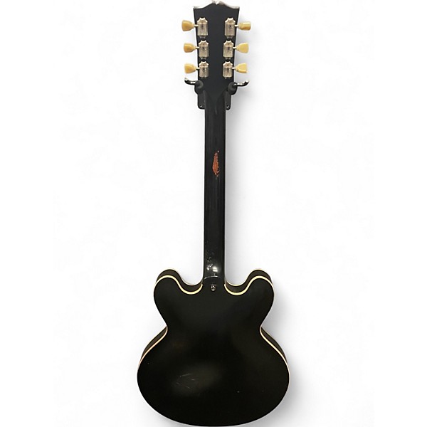 Used Gibson ES335 Satin Black Hollow Body Electric Guitar