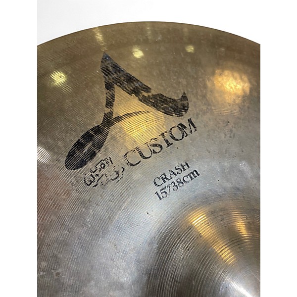 Used Zildjian 15in A Custom Crash Cymbal
