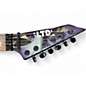 Used ESP LTD Kirk Hammett Signature White Zombie Graphic Solid Body Electric Guitar
