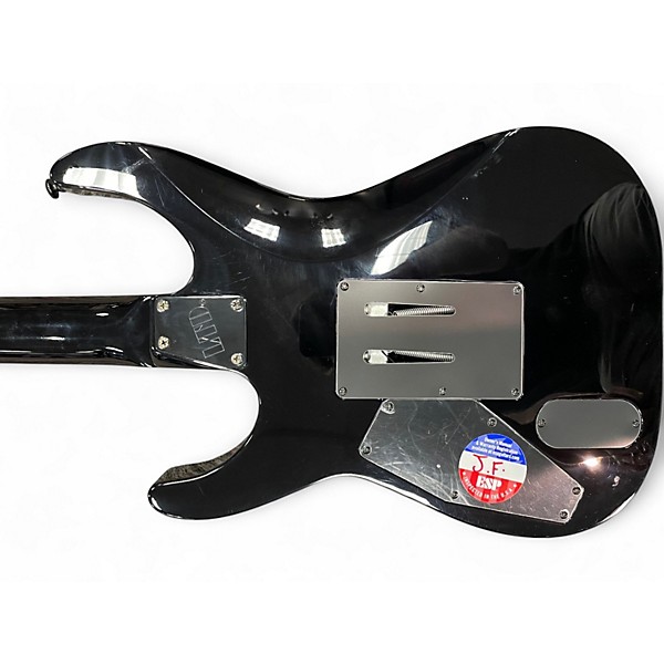 Used ESP LTD Kirk Hammett Signature White Zombie Graphic Solid Body Electric Guitar