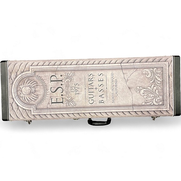 Used ESP LTD Kirk Hammett Signature White Zombie Graphic Solid Body Electric Guitar