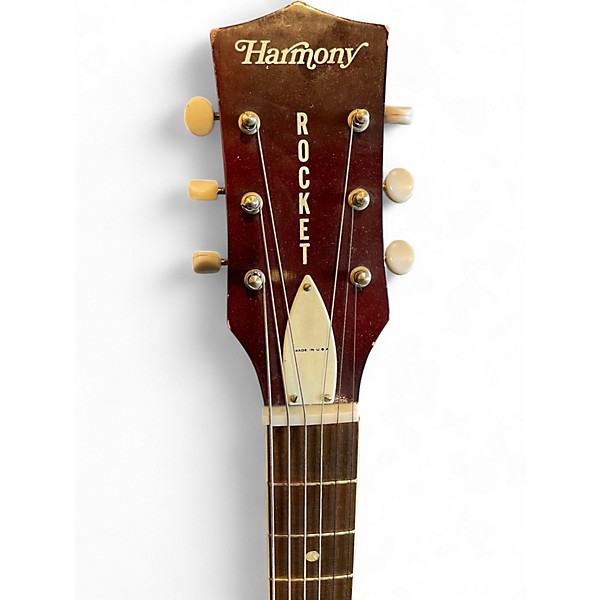 Vintage 1973 Harmony ROCKET 2 TONE RED BURST Hollow Body Electric Guitar