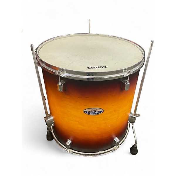 Used Pearl 5 Piece Decade Maple Amberburst Drum Kit