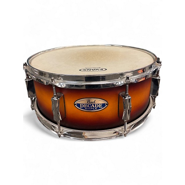 Used Pearl 5 Piece Decade Maple Amberburst Drum Kit