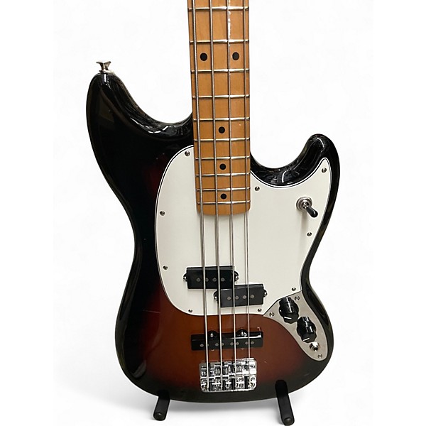 Used Fender Mustang Bass Tobacco Burst Electric Bass Guitar