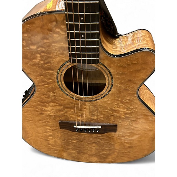 Used Mitchell MX430QAB Natural Acoustic Electric Guitar