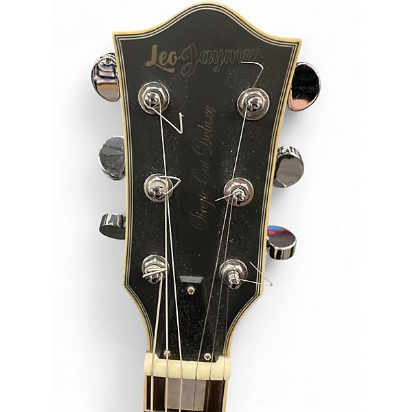 Used Leo-jaymz SINGLE CUT DELUX Satin Black Solid Body Electric Guitar