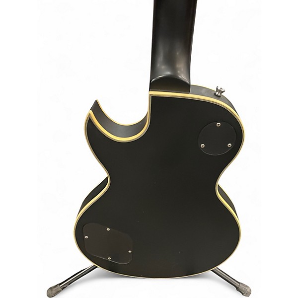 Used Leo-jaymz SINGLE CUT DELUX Satin Black Solid Body Electric Guitar