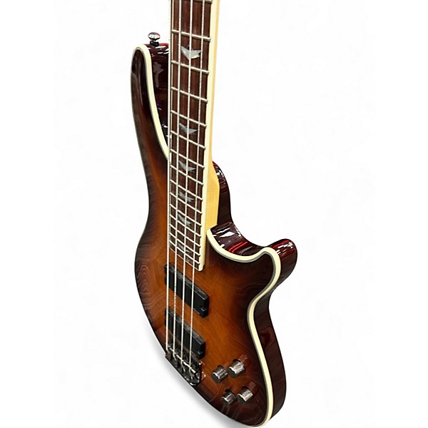 Used Schecter Guitar Research Omen Extreme 4 String 2 Color Sunburst Electric Bass Guitar