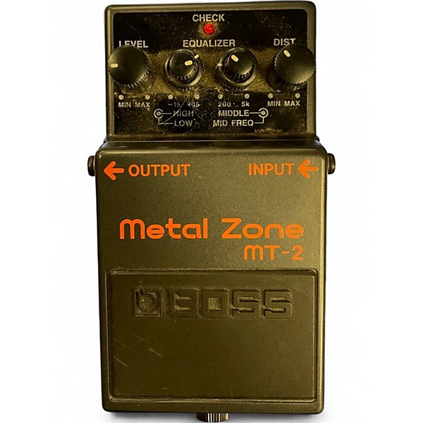 Used BOSS MT2 Metal Zone Distortion Effect Pedal