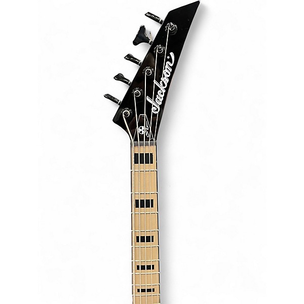 Used Jackson David Ellefson Signature Kelly Bird V Blue Burst Electric Bass Guitar