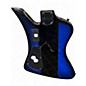 Used Jackson David Ellefson Signature Kelly Bird V Blue Burst Electric Bass Guitar