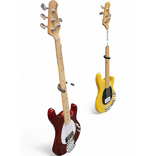 Used Sterling by Music Man Sub 4 Dark Cherry Electric Bass Guitar