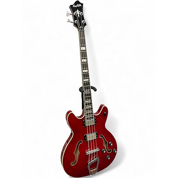 Used Hagstrom VIKING BASS RED Electric Bass Guitar