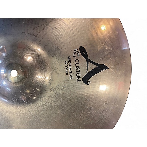 Used Zildjian 20in A Custom Medium Ride Cymbal