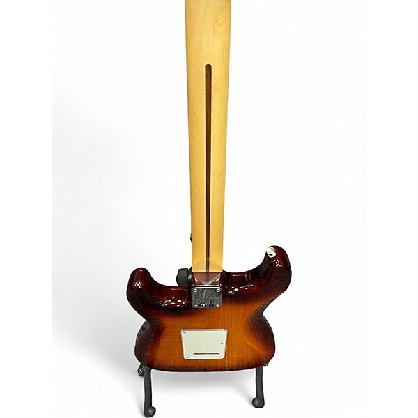 Used 2015 Fender Deluxe Stratocaster HSS Plus Top Tobacco Sunburst Solid Body Electric Guitar