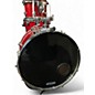 Used DW 6 Piece Pacific LX Red to Black Fade Drum Kit