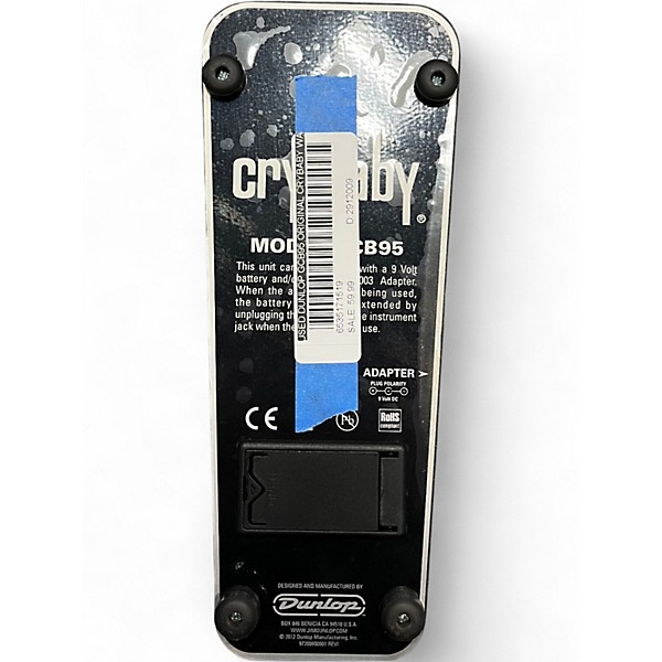 Used Dunlop GCB95 Original Crybaby Wah Effect Pedal