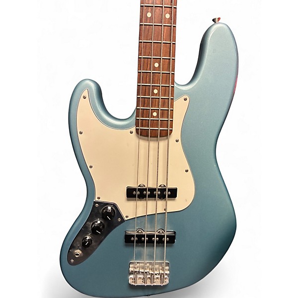 Used Fender Player Jazz Bass Left Handed Blue Agave Electric Bass Guitar