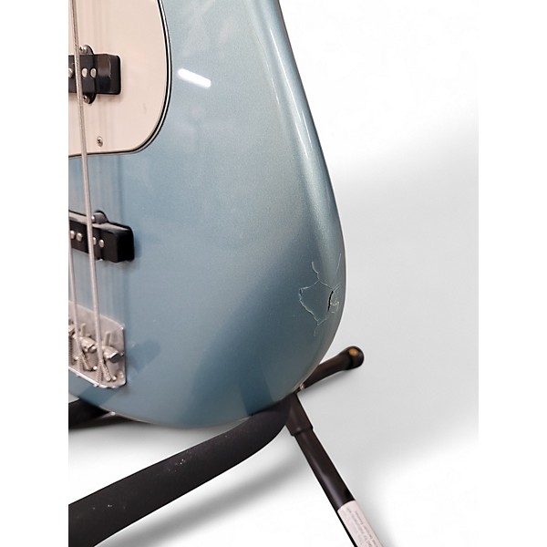 Used Fender Player Jazz Bass Left Handed Blue Agave Electric Bass Guitar