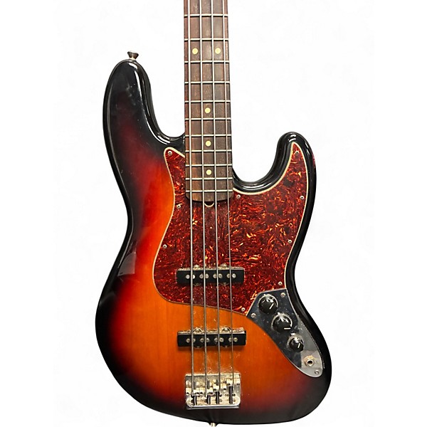 Used Fender American Standard Jazz Bass 3 Color Sunburst Electric Bass Guitar