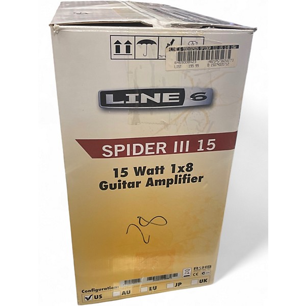 Used Line 6 Spider III 15 1X8 15W Guitar Combo Amp