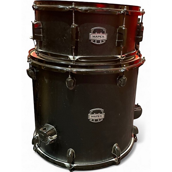 Used Mapex 5 Piece Mars Black Drum Kit