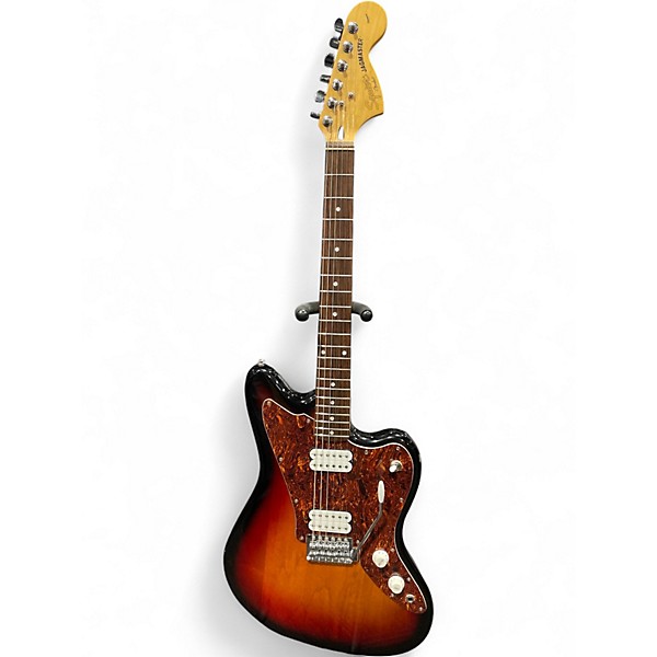 Used Squier Jagmaster 2 Tone Sunburst Solid Body Electric Guitar