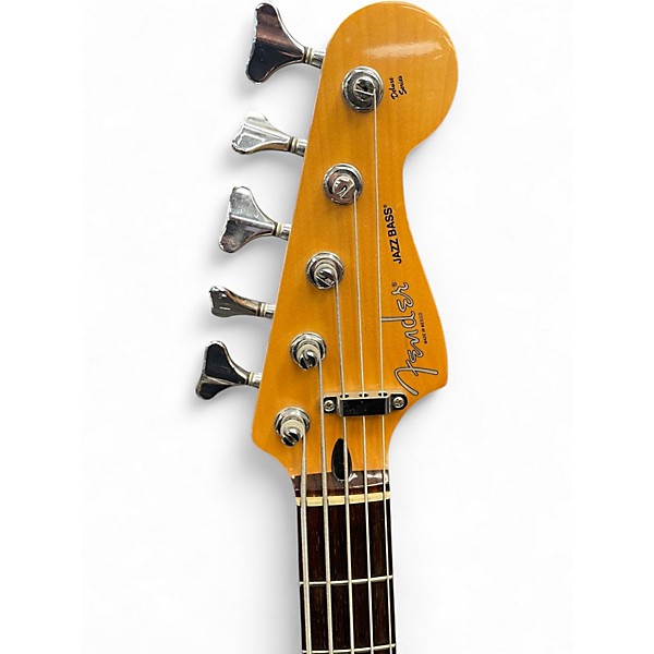 Used Fender Deluxe Jazz Bass V 5 String Vintage Natural Electric Bass Guitar