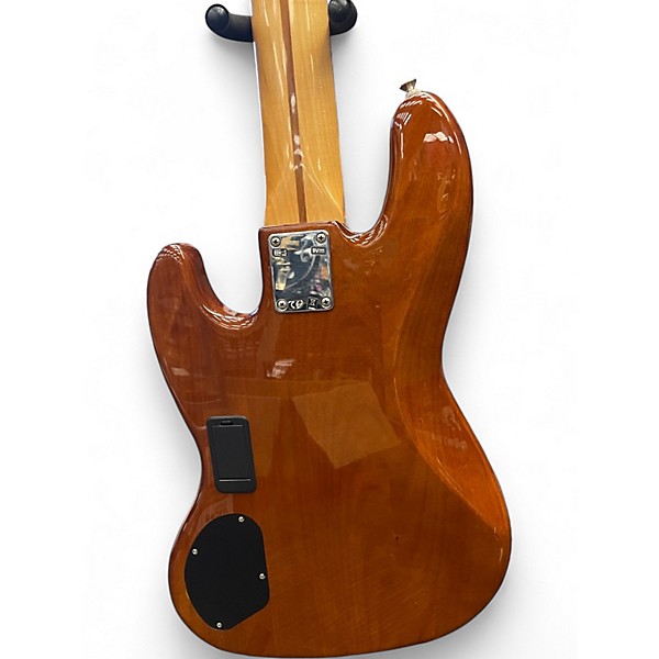 Used Fender Deluxe Jazz Bass V 5 String Vintage Natural Electric Bass Guitar