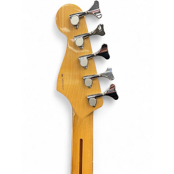 Used Fender Deluxe Jazz Bass V 5 String Vintage Natural Electric Bass Guitar