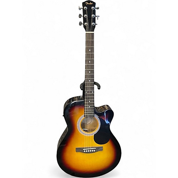 Used Fender FA135CE Concert 3 Color Sunburst Acoustic Electric Guitar