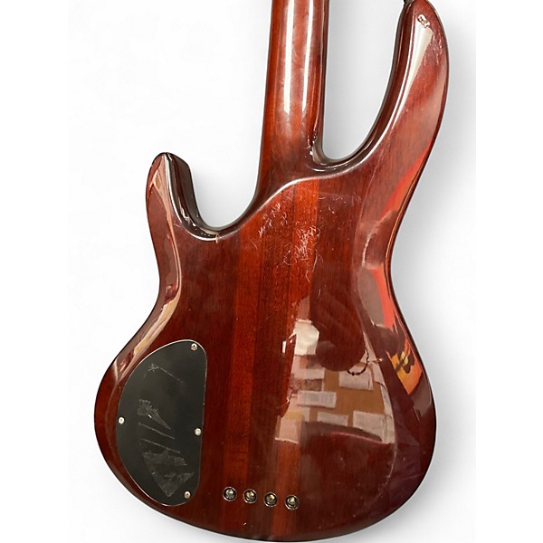 Used Esp Ltd B404 Amber Sunburst Electric Bass Guitar