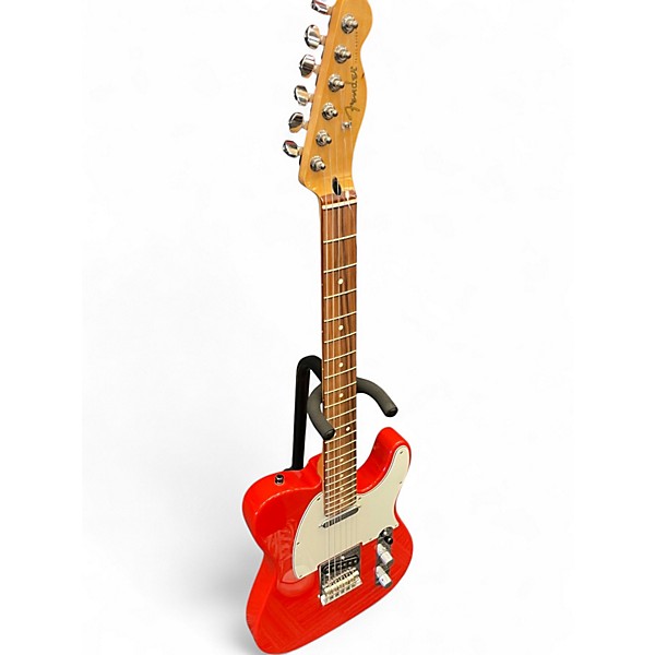Used Fender Player Telecaster Fiesta Red Solid Body Electric Guitar